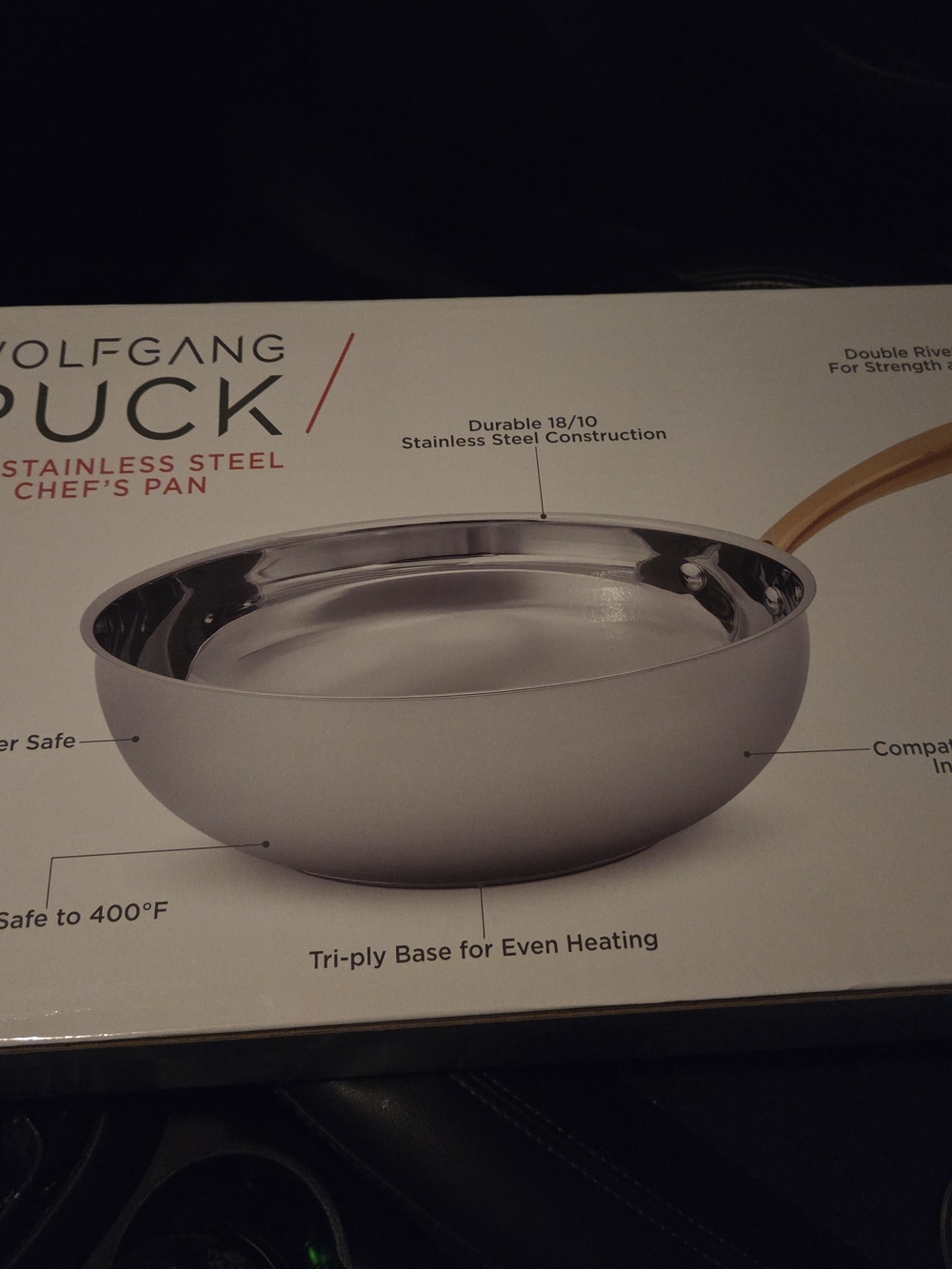 Wolfgang Puck Stainless Steel Chef's Pan - Silver